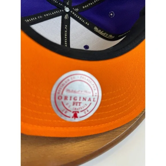 Phoenix Suns Swingman Hat Cap Mitchell & Ness Hardwood Classic Snapback Mauve - Picture 8 of 14
